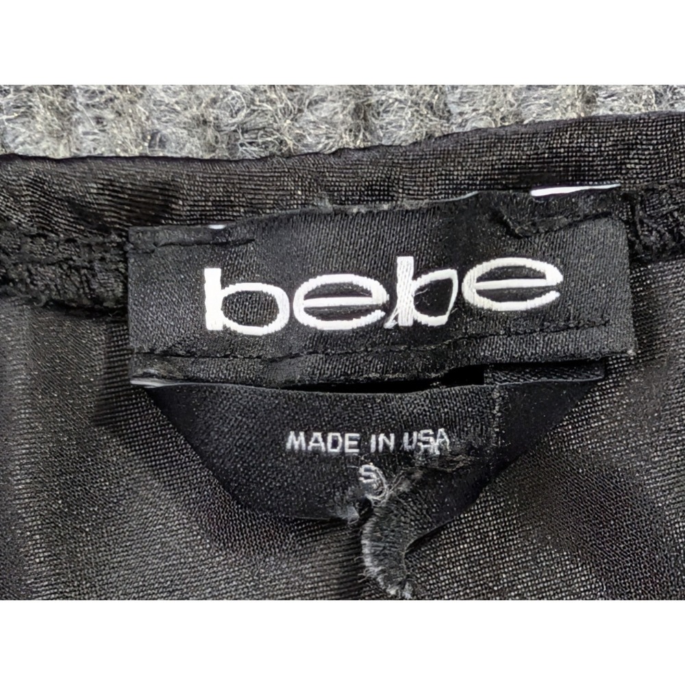 Bebe Maxi Slip Dress Womens S Black Satin Party Y2K Whimisgoth Fairy Romantic - Picture 5 of 8